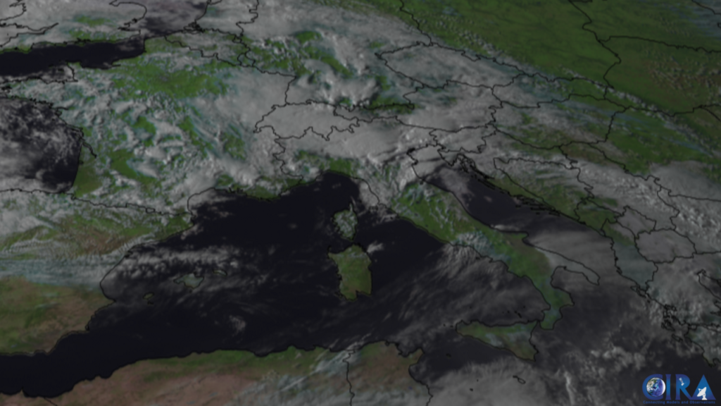 Weather-service heavy-rain alert map